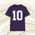 Throwbackmax Fran Tarkenton 10 Minnesota Vikings Jersey T Shirt Front Back Print Jersey – Feel-Good Design · Perfect For Daily Wear