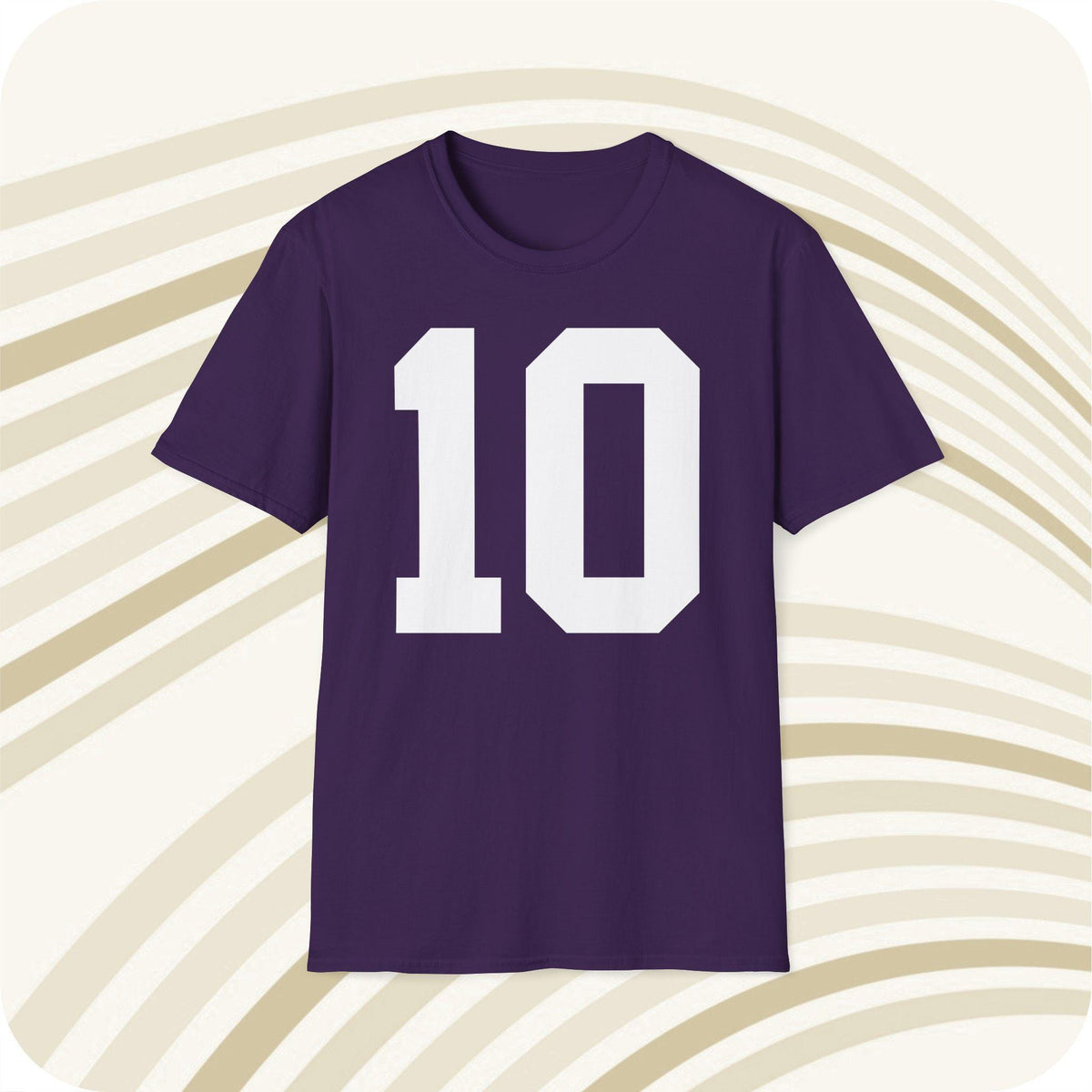Throwbackmax Fran Tarkenton 10 Minnesota Vikings Jersey T Shirt Front Back Print Jersey – Feel-Good Design · Perfect For Daily Wear