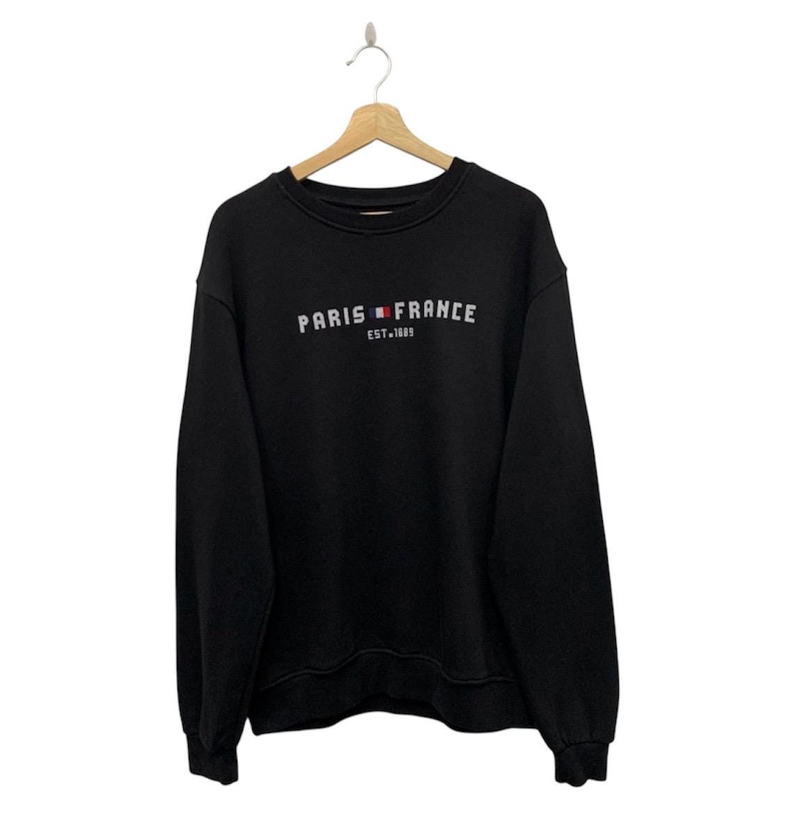 Paris France Black Pullover Crewneck Sweatshirt Size Large Sweatshirt – Premium Graphic · Top Pick For Any Outfit
