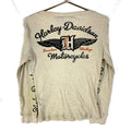 Harley Davidson Motorcycles Long Sleeve Shirt Women39s Large Beige Graphic Tee – Cozy Vibes · Great Gift For Fans