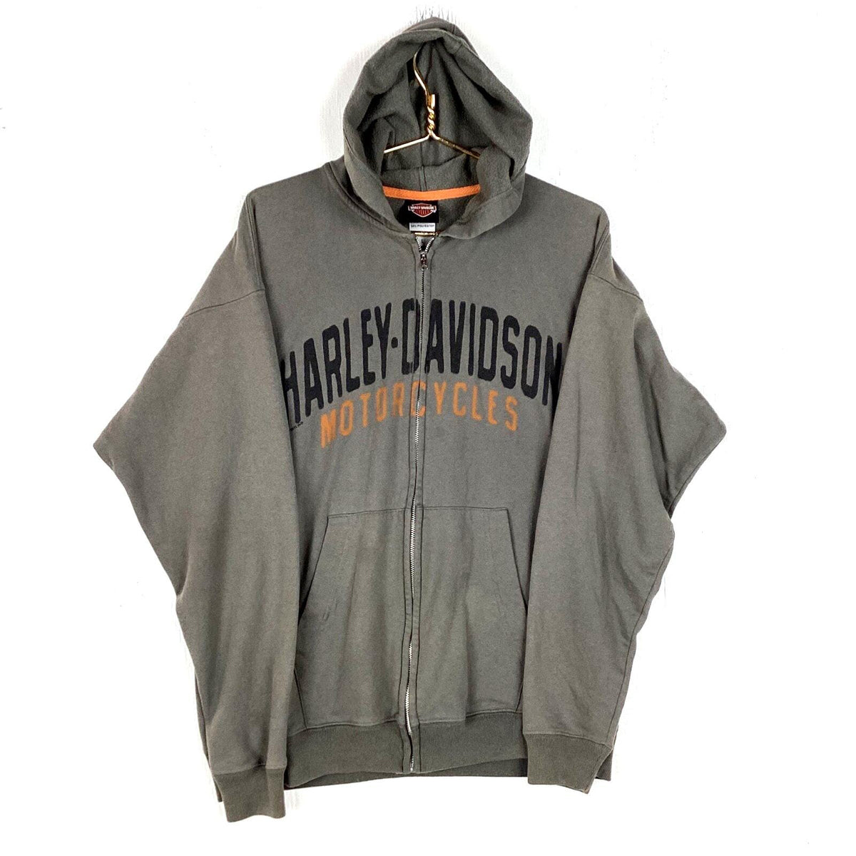 Harley Davidson Sweatshirt Hoodie Size Large Grey Full Zip Motorcycle Hoodie – Everyday Comfort · Trending Graphic Apparel