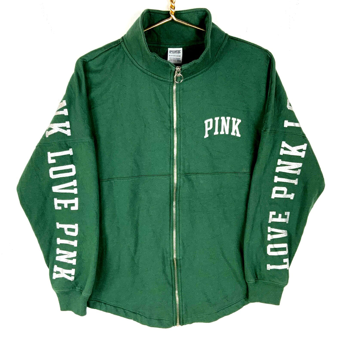 Victoria39s Secret Pink Women39s Sweatshirt XS Green Full Zip Sweatshirt – Bold Style · Great Gift For Fans