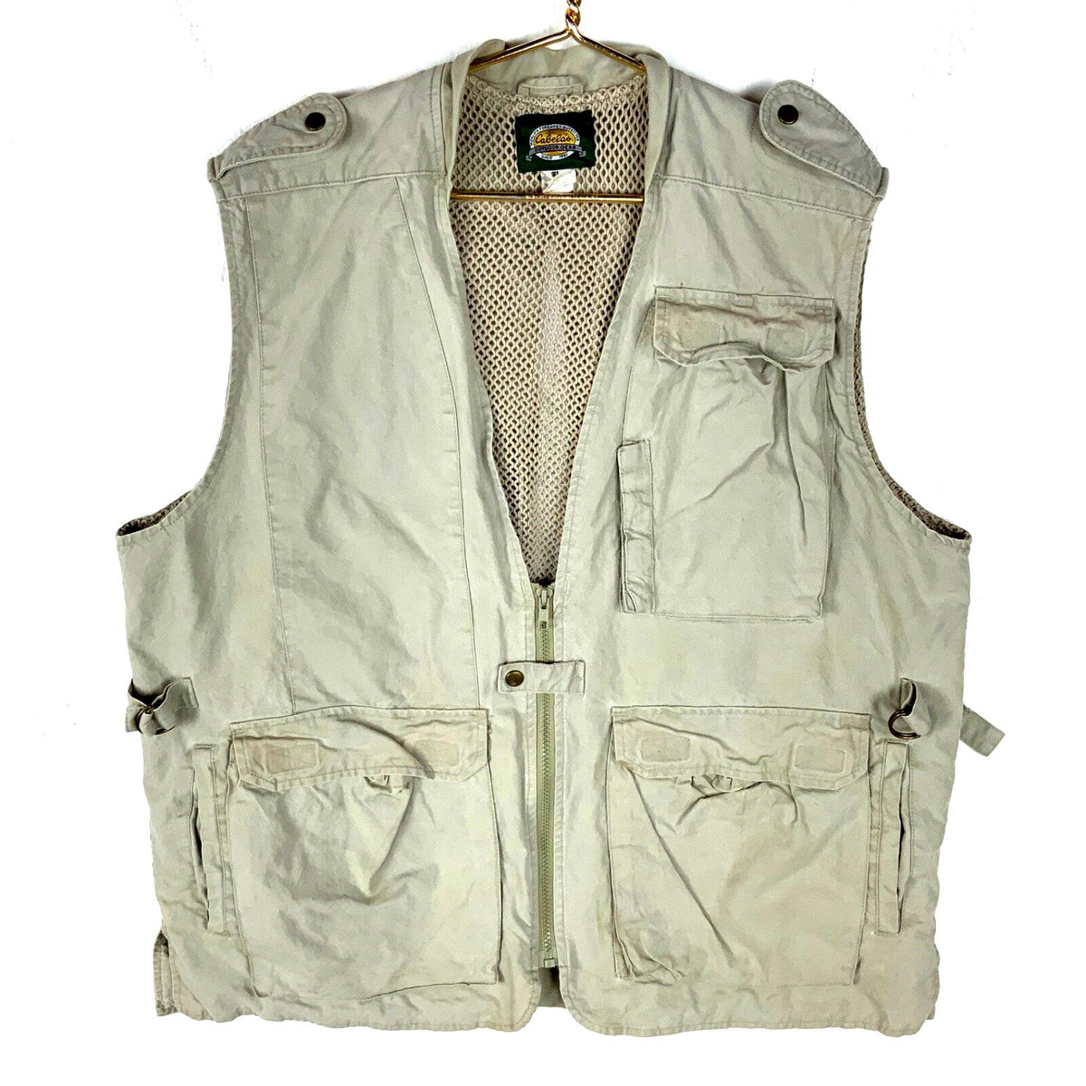 Vintage Cabelas Utility Vest XL Beige Lined Hunting Fishing Outerwear Graphic Tee – Cozy Vibes · Perfect For Daily Wear