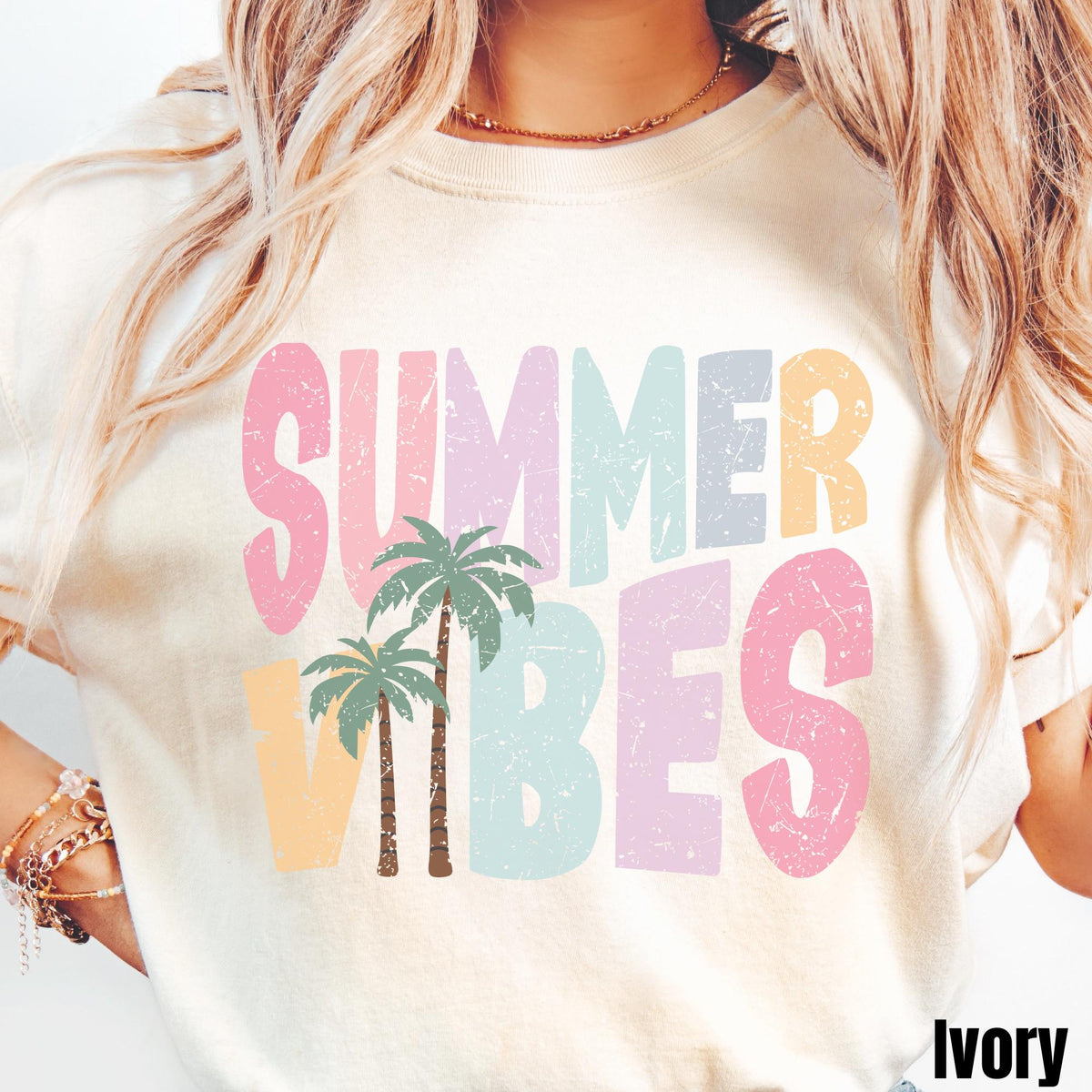 Summer Vibes Shirt Summer Beach Lover Shirt Pastel Coastal Aesthetic Palm Trees Tee Ocean Lover Gift Beach Vacation Graphic Tee – Aesthetic Look · Must-Have Style