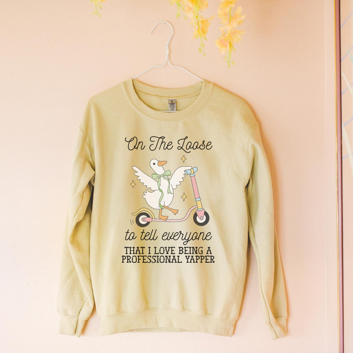 Professional Yapper Speech Therapist Sweatshirt Silly Goose 90s Aesthetic Shirt Speech Pathology Speech Therapy Teacher Appreciation Gift Sweatshirt – Easygoing Wear · Trending Graphic Apparel