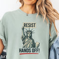 Resist Shirt Comfort Colors Statue Of Liberty Hands Off Liberal Protest Tee Political Democratic Social Justice Tshirt Political Statement Graphic Tee – Easygoing Wear · Must-Have Style