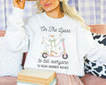 Read Banned Books Book Lover Sweatshirt with Silly Goose Wearing Cute Coquette Bow Cute Bookish Crewneck for Leftist Bookworm or Librarian Sweatshirt – Aesthetic Look · Perfect For Daily Wear