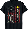 Patriotic Softball Dad T ShirtUS Flag Gifts for MenPerfect Father39s Day GiftSoftball Dad TeePatriotic T ShirtUS Flag ShirtFather39s Day Graphic Tee – Aesthetic Look · Perfect For Daily Wear