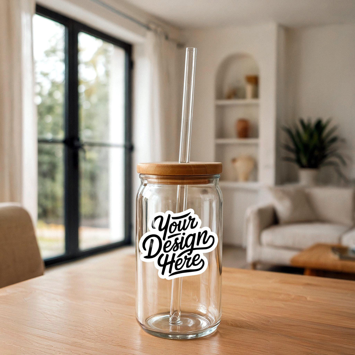 Sipper Glass 16oz Can Mockup 16oz Glass Beer Can Mockup Printify POD 16 oz Libbey Sipper Glass Tumbler Can Template Glass Gift Mockup Graphic Tee – Aesthetic Look · Top Pick For Any Outfit
