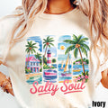 Salty Brushstroke Summer Shirt Preppy Summer Beach Lover Shirt Coastal Aesthetic Shirt Ocean Lover Gift Beach Vacation Graphic Tee – Bold Style · Top Pick For Any Outfit
