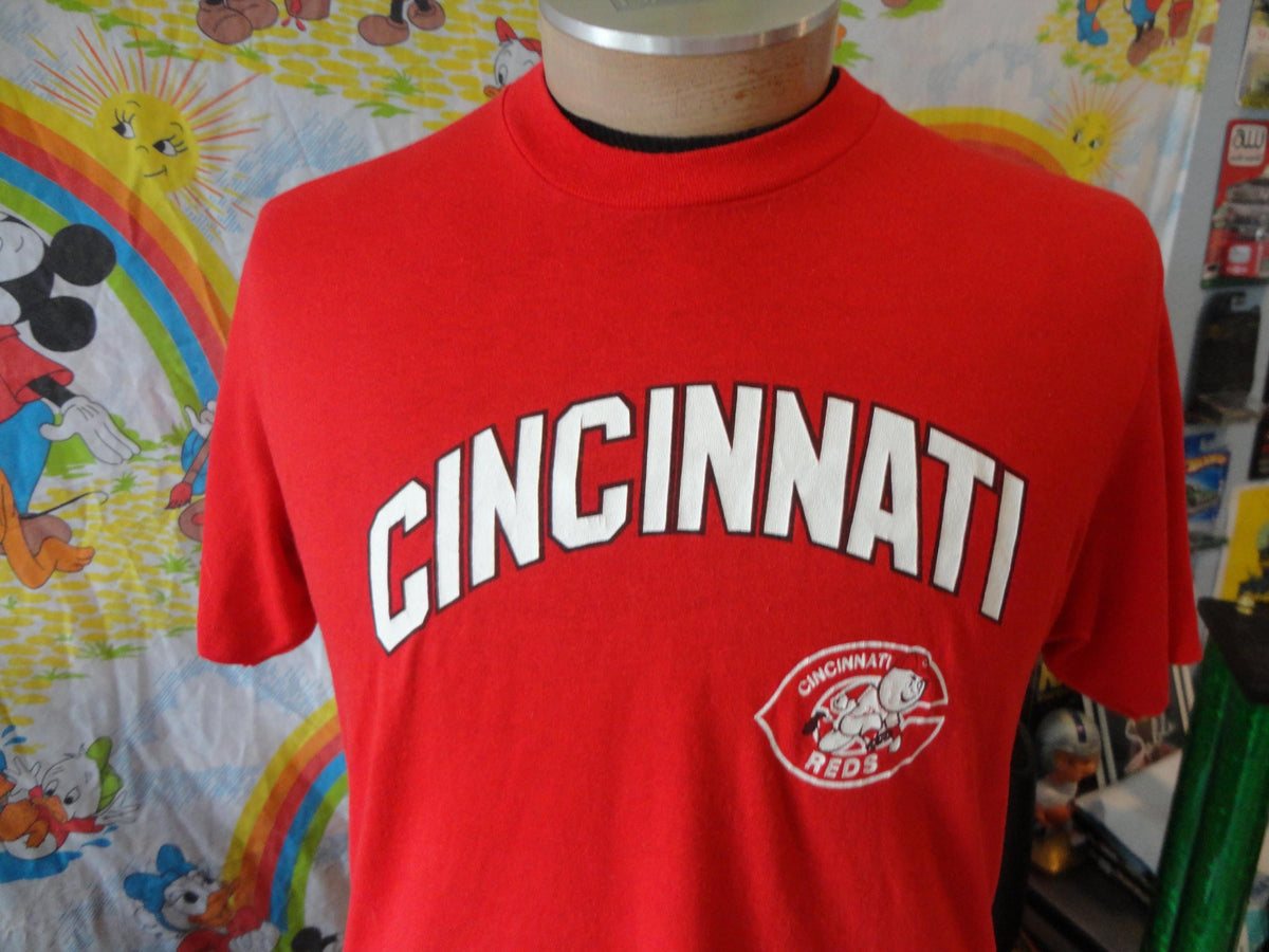 Vintage 8039s MLB Cincinnati Reds Baseball 5050 T Shirt Size M Graphic Tee – Easygoing Wear · Top Pick For Any Outfit