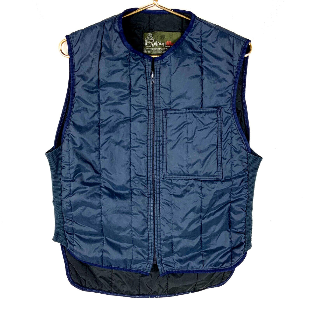 Vintage 1990s Light Puffer Vest Small Blue Full Zip Refrigewear Graphic Tee – Feel-Good Design · Top Pick For Any Outfit