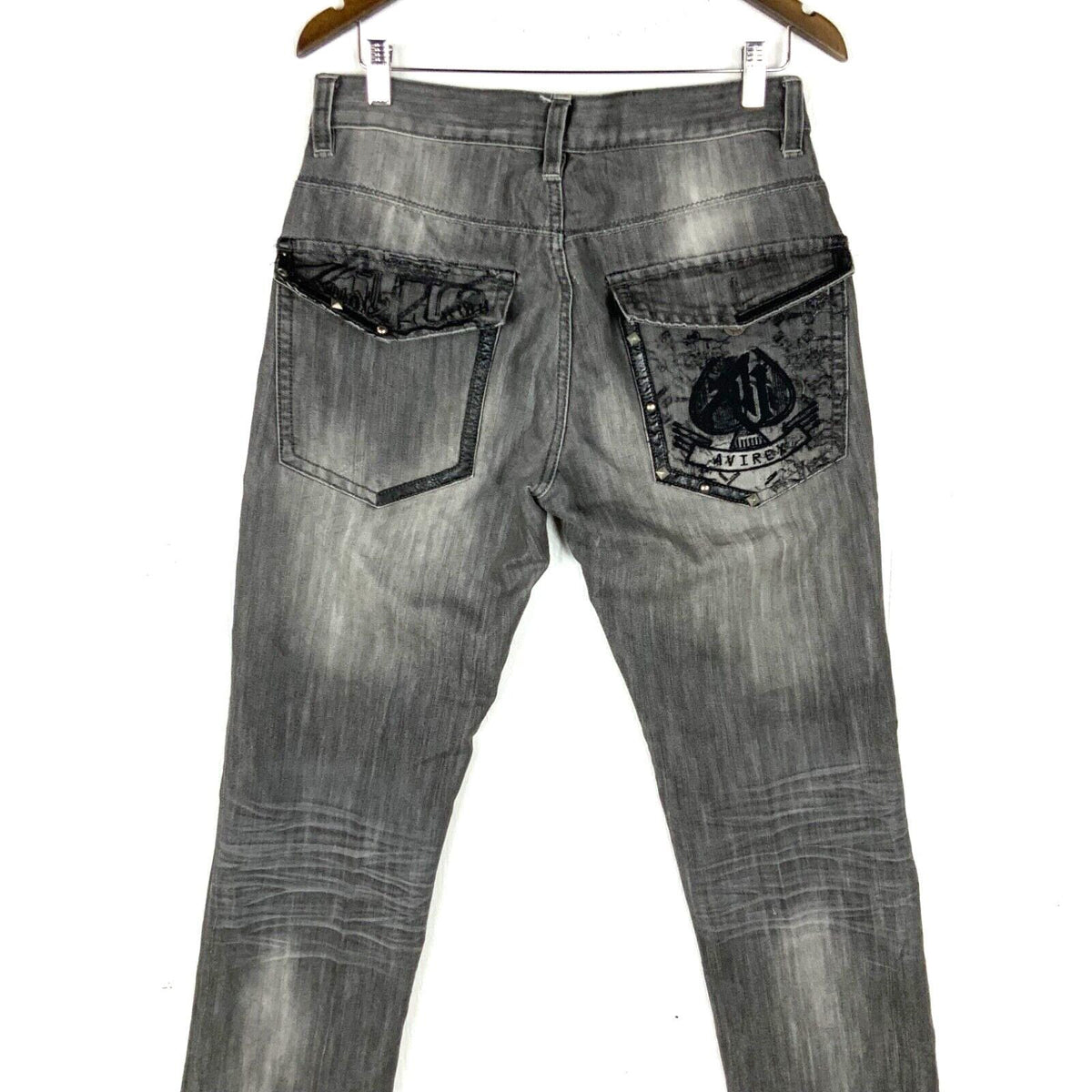 Y2K Avirex Denim Jean Size 34x34 Black Light Wash Tapered Streetwear Graphic Tee – Warm & Stylish · Great Gift For Fans