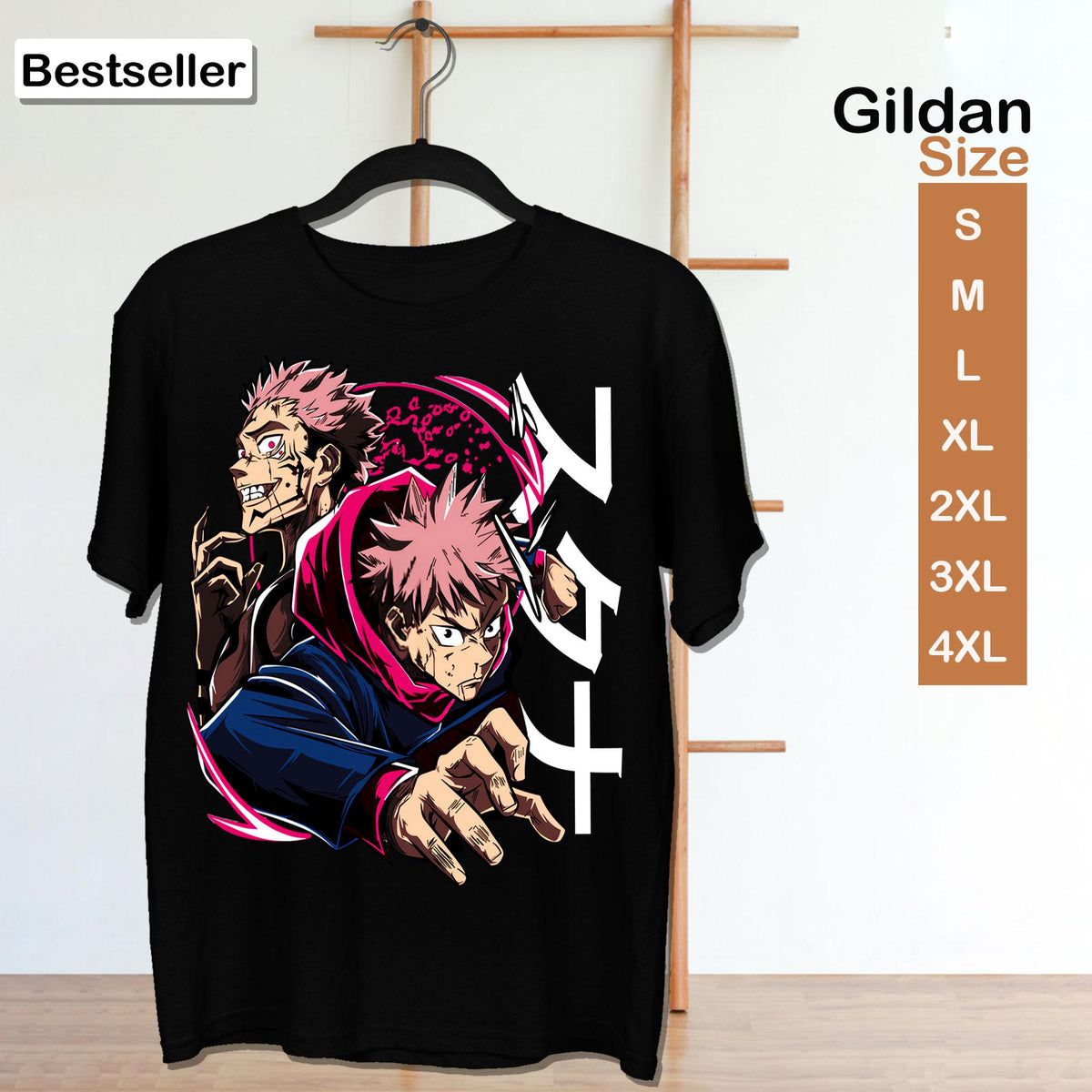 Yuji Itadori and Sukuna Jujutsu Shirt Anime Cursed Energy Graphic Tee Unisex Otaku T shirt Anime Graphic Tee Gildan Softstyle S 4XL Graphic Tee – Feel-Good Design · Perfect For Daily Wear