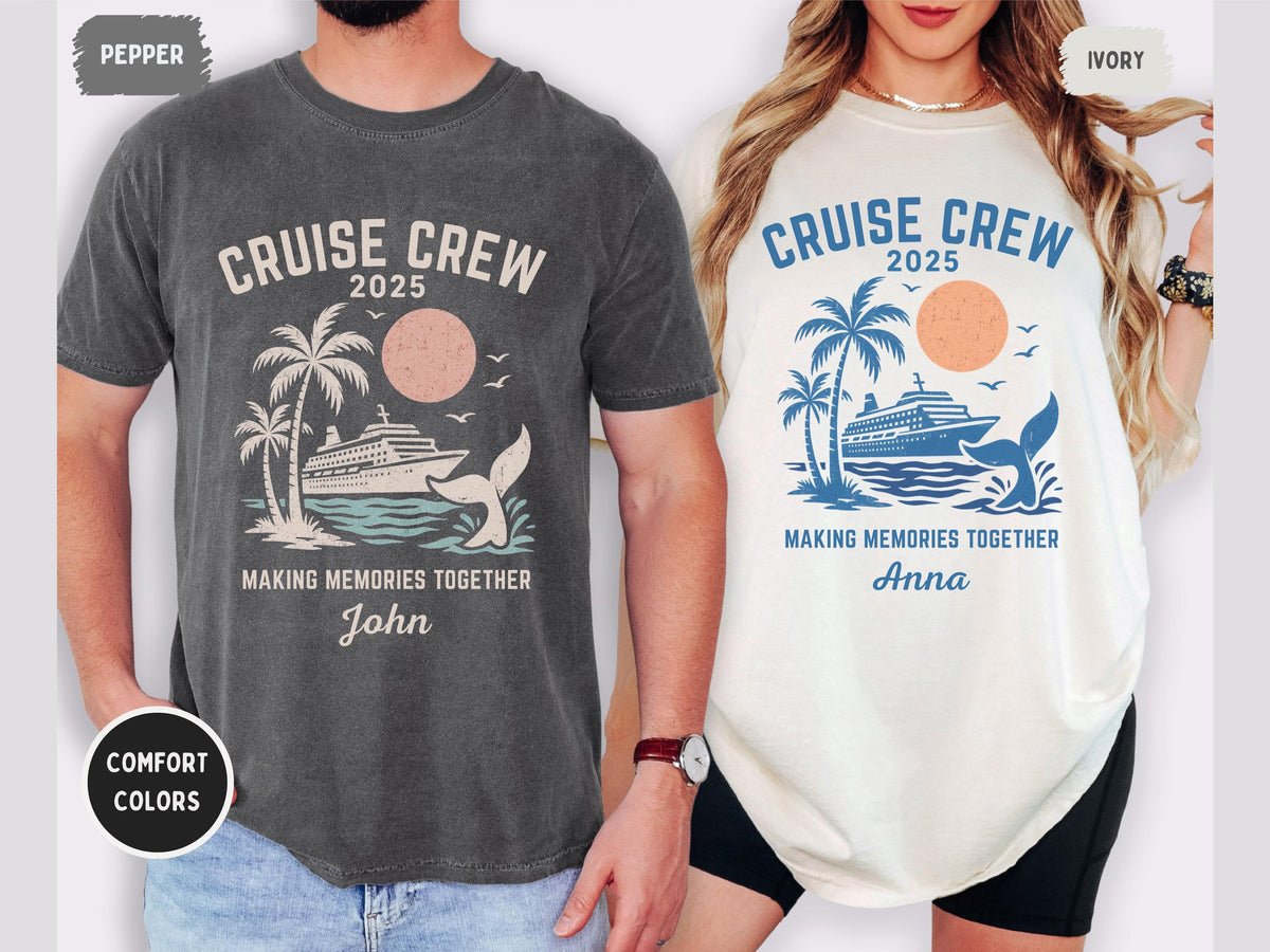 Custom Cruise Crew Shirts Hoodies Comfort Colors Tee Sweatshirt Personalized Family Vacation Matching Apparel Matching Cruise Hoodie – Premium Graphic · Perfect For Daily Wear