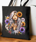 Bohemian Floral Tote Bag wildflower pressed flower Eco friendly Shopping Bag Artful Canvas Bag Perfect for Gifts Beach and Everyday Use Tote Bag – Feel-Good Design · Great Gift For Fans