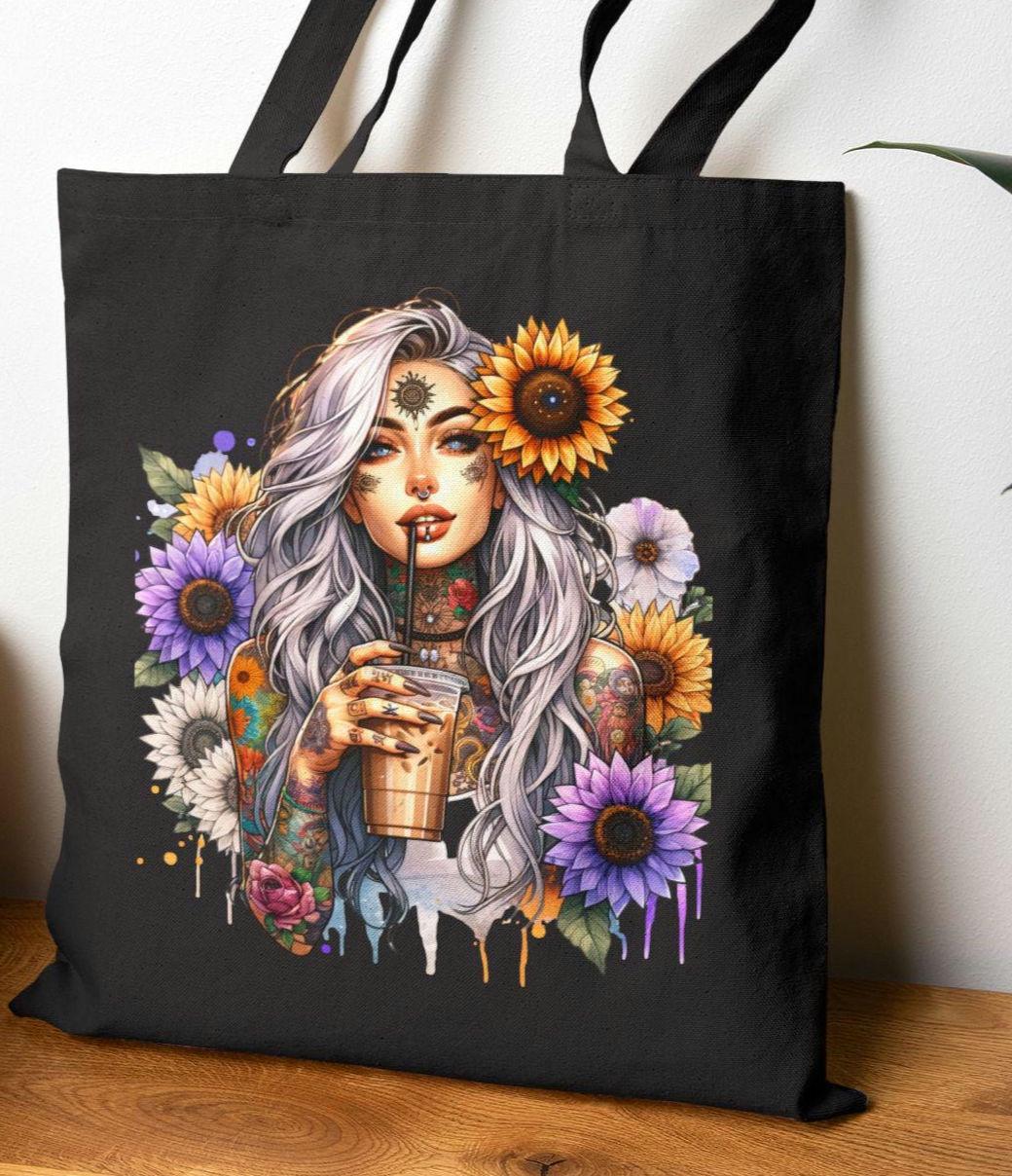 Bohemian Floral Tote Bag wildflower pressed flower Eco friendly Shopping Bag Artful Canvas Bag Perfect for Gifts Beach and Everyday Use Tote Bag – Feel-Good Design · Great Gift For Fans
