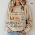 Vintage Protect Our National Parks Sweatshirt Retro Unisex Pullover Jumper Nature Lover Gift Outdoor Adventure Clothing Park Ranger Sweatshirt – Premium Graphic · Great Gift For Fans