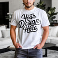 Men39s White Bella Canvas 3001 Mockup Male T shirt Mockup 3001 Bella Canvas Shirt Model Mockup T Shirt Mockup White Bella Canvas T Shirt Graphic Tee – Everyday Comfort · Great Gift For Fans
