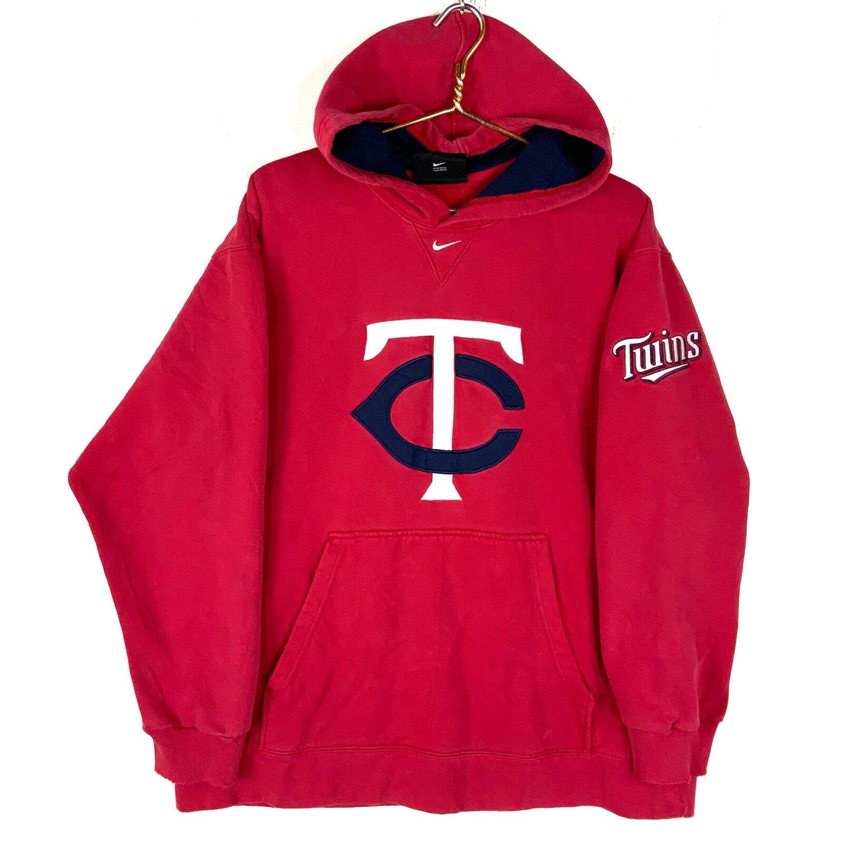 Vintage Minnesota Twins Nike Team Sweatshirt Hoodie Large Red Mlb Middle Swoosh Hoodie – Feel-Good Design · Great Gift For Fans