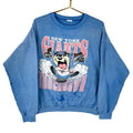 Vintage New York Giants Sweatshirt XL Blue Distressed 1990 Taz Looney Tunes Nfl Sweatshirt – Bold Style · Top Pick For Any Outfit