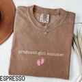 Pregnant Girl Summer Shirt New Mom To Be Gift Baby Girl Pregnancy Announcement Shirt Baby Reveal Tshirt Baby Shower Gift Graphic Tee – Cozy Vibes · Top Pick For Any Outfit