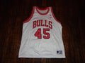 Vintage 9039s Chicago Bulls Michael Jordan 45 White Champion NBA Jersey 48 Jersey – Warm & Stylish · Perfect For Daily Wear