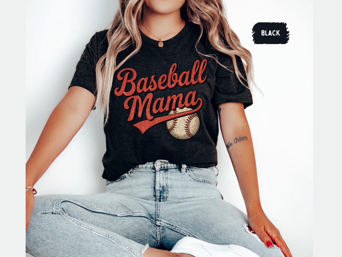 Baseball Mama Unisex Tee Sports Mom Shirt Baseball Fan Gift Team Mom Tshirt Mother39s Day Present Gameday shirt gift for mom Graphic Tee – Easygoing Wear · Top Pick For Any Outfit