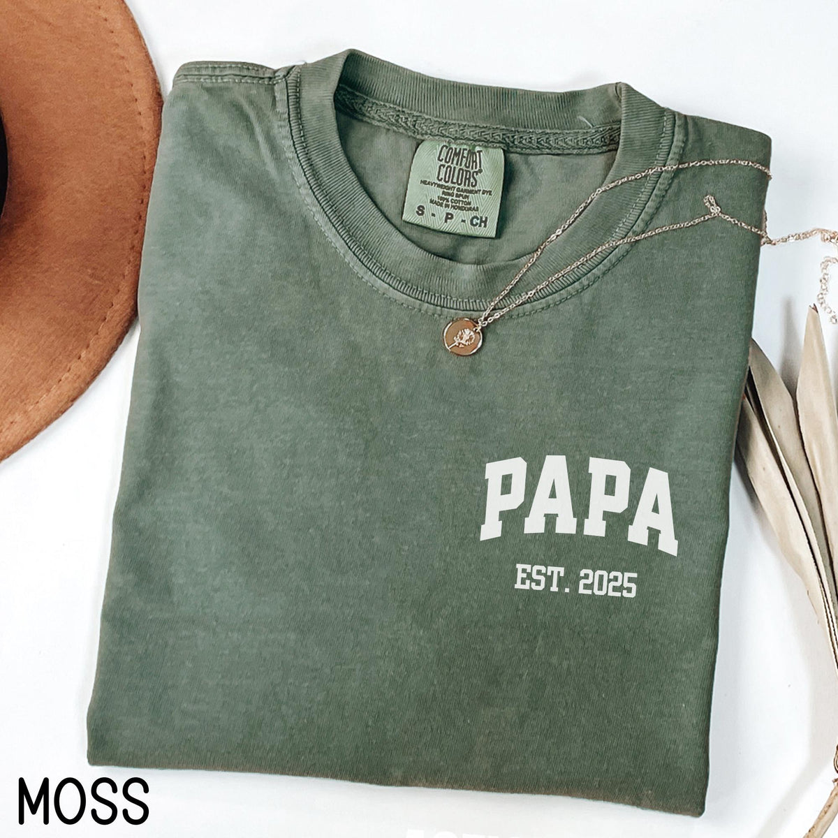 Custom Papa Est Shirt Personalized Papa Shirt New Dad Gift Father39s Day Gift Birth Announcement Shirt New Dad Announce Graphic Tee – Feel-Good Design · Top Pick For Any Outfit
