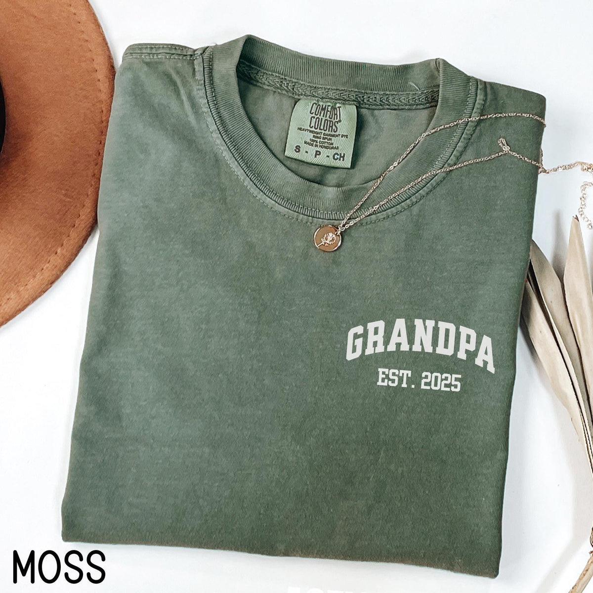 Custom Grandpa Est Shirt Personalized Grandpa Shirt New Grandpa Gift Father39s Day Gift Grandchild Announcement Shirt Graphic Tee – Bold Style · Must-Have Style