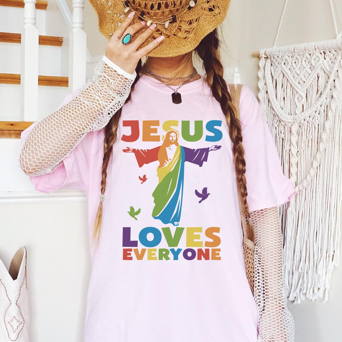 Comfort Colors Jesus Loves Everyone Queer Shirt Lesbian Shirt LGBTQ Shirt Gay Pride Shirt Equality Shirt Gay Pride Month Shirt Graphic Tee – Feel-Good Design · Top Pick For Any Outfit