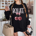 Boujee Coquette Bows Sweatshirt Coquette Sweatshirt Ribbon Sweatshirt Cherry Bow Shirt Soft Girl Shirt Aesthetic Shirts Bow Shirt Sweatshirt – Cozy Vibes · Great Gift For Fans