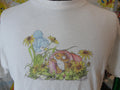 Vintage Charming Tails Mouse and Bird Cute Art Tee Dean Griff Fits size M Graphic Tee – Warm & Stylish · Trending Graphic Apparel