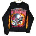 Y2K Wisconsin Badgers Tshirt XL Black Long Sleeve Made In Russia Ncaa Football Graphic Tee – Warm & Stylish · Top Pick For Any Outfit