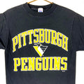 Vintage Pittsburgh Penguins Logo 7 Tshirt Medium Black 90s Graphic Tee – Premium Graphic · High-Quality Print