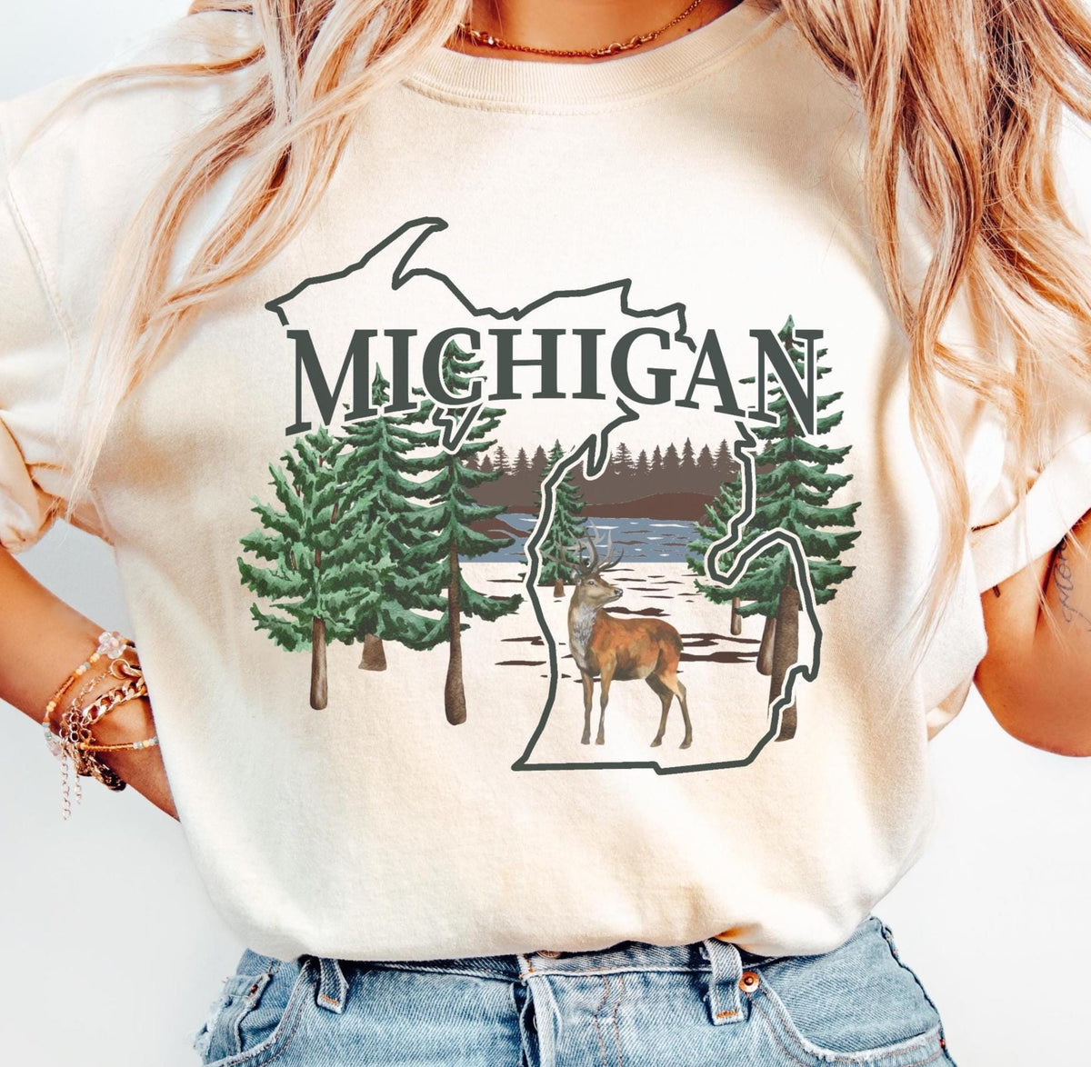 Michigan Hiking Tshirt Gift Tee Family Vacation Shirt Graphic Tee – Warm & Stylish · Trending Graphic Apparel