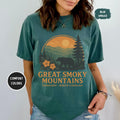Retro Great Smoky Mountains National Park Comfort Colors Tshirt Nature Lover Apparel Mountains Graphic Tee Outdoor Adventure gift Hiking Graphic Tee – Aesthetic Look · High-Quality Print