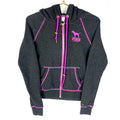 Victoria39s Secret Pink Women39s Sweatshirt Hoodie XS Gray Full Zip Hoodie – Aesthetic Look · Great Gift For Fans