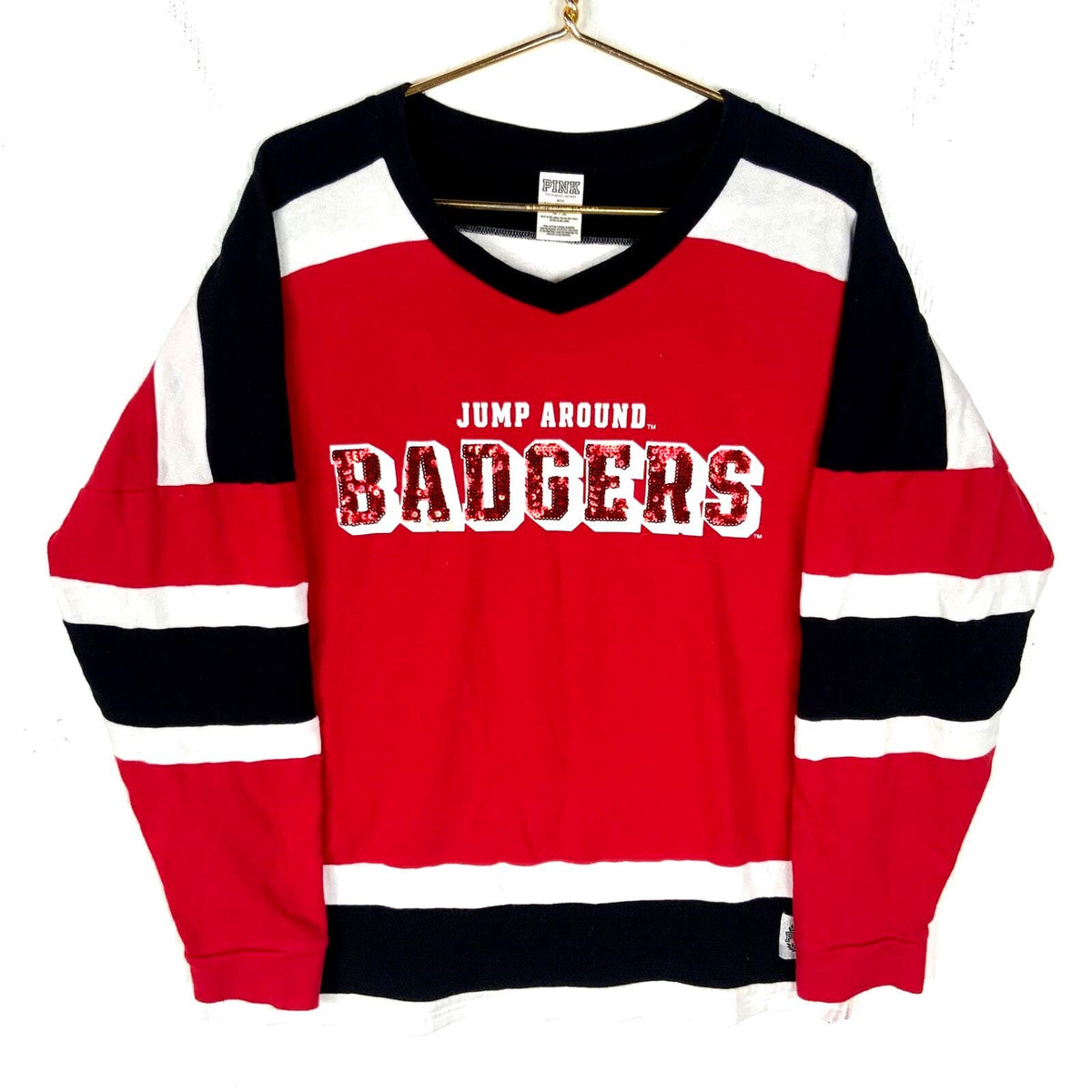 Wisconsin Badgers Victoria39s Secret Pink Women39s Sweatshirt Medium Red Ncaa Sweatshirt – Easygoing Wear · Perfect For Daily Wear