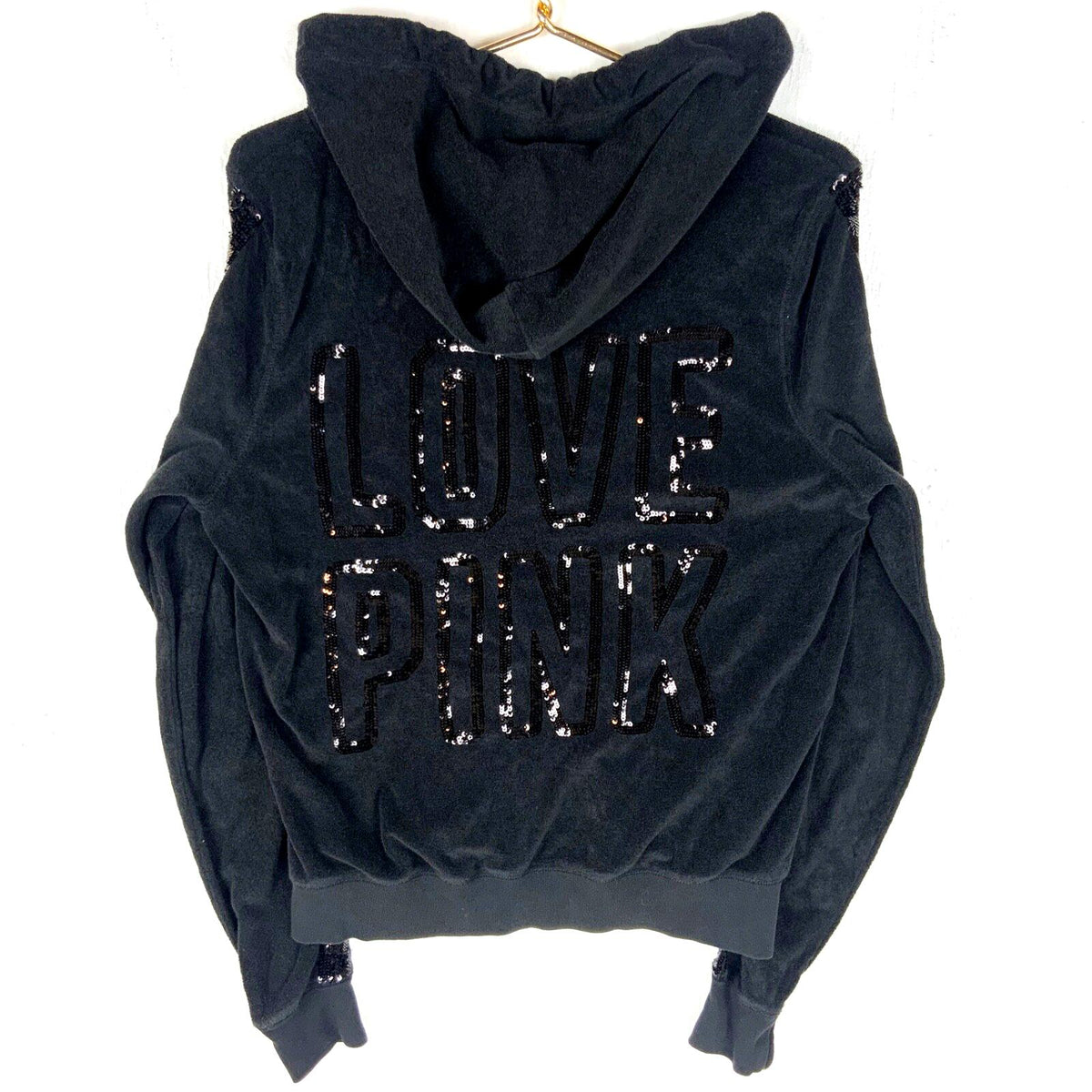 Victoria39s Secret Pink Women39s Sweatshirt Hoodie Large Full Zip Terry Cloth Y2k Hoodie – Aesthetic Look · Must-Have Style