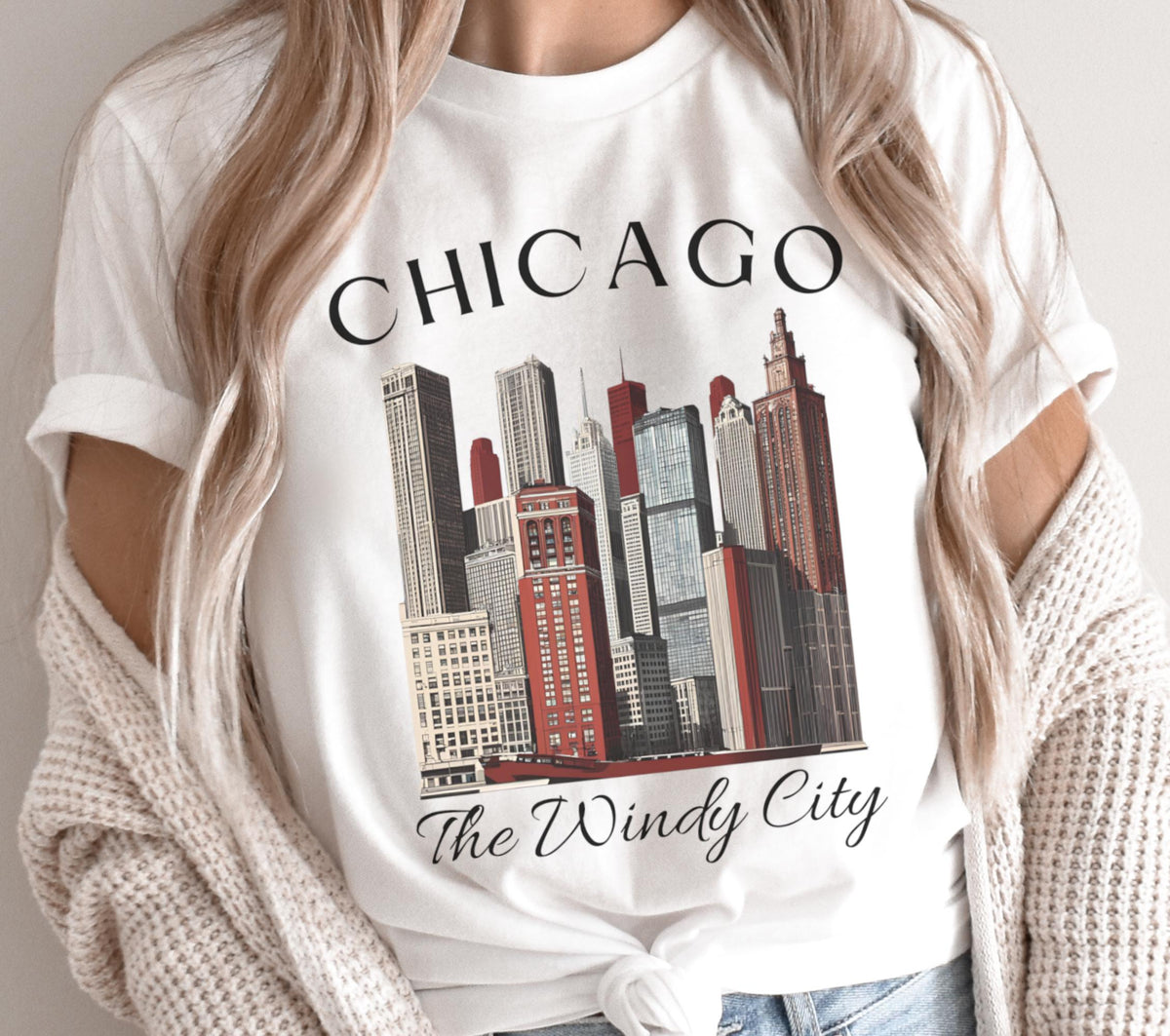 Chicago The Windy City Tshirt Gift Tee Graphic Tee – Premium Graphic · Top Pick For Any Outfit