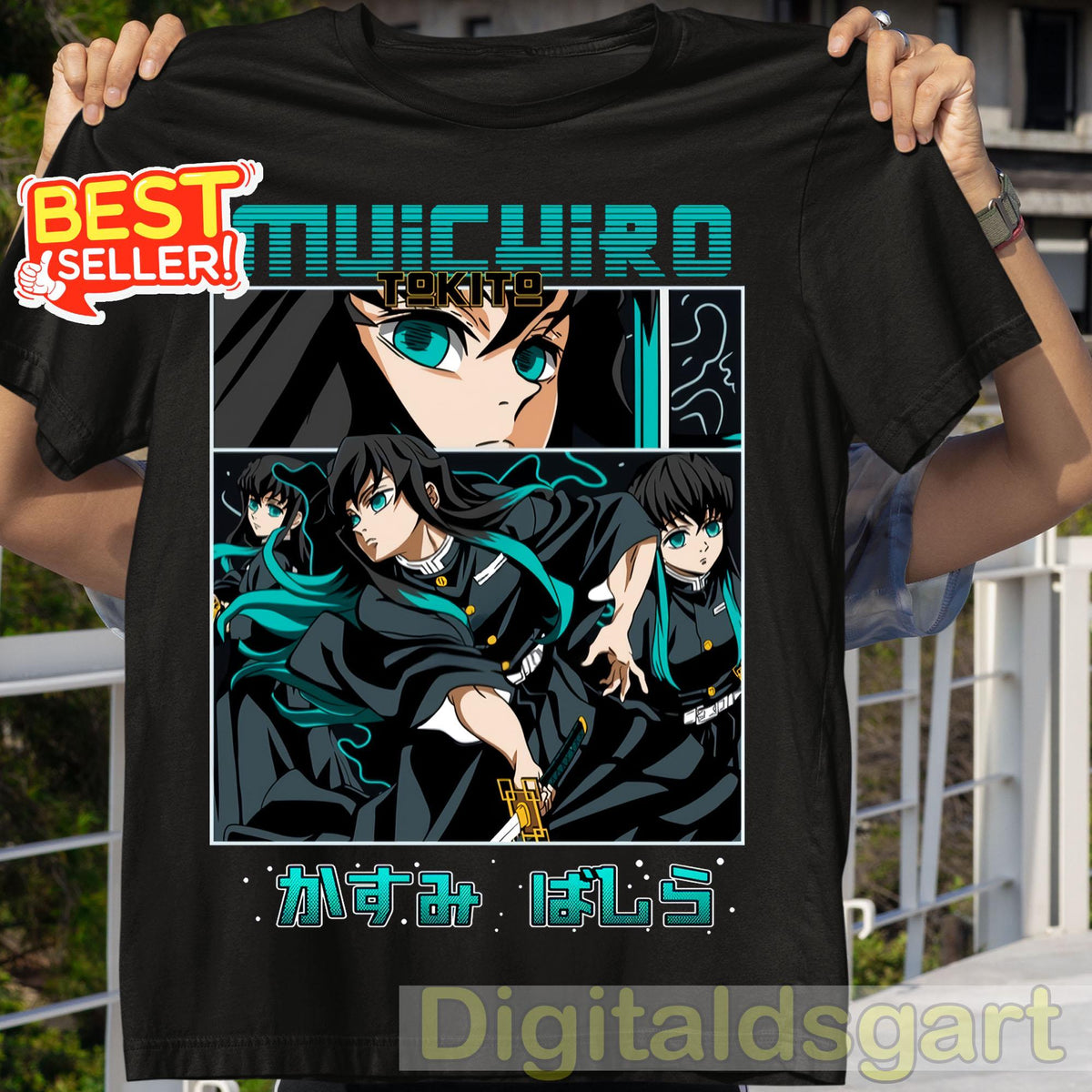 Muichiro Tokito Anime T Shirt Demon Slayer Graphic Tee Unisex Streetwear Shirt Kimetsu no Yaiba Fan Gift Japanese Style Manga Shirt Graphic Tee – Bold Style · Perfect For Daily Wear