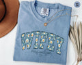 Custom Wifey Shirt Daisy New Bride Shirt Personalized Wifey TShirt Floral Honeymoon Tshirt Fiancee Tee Bridal Shower Gift Graphic Tee – Premium Graphic · Great Gift For Fans
