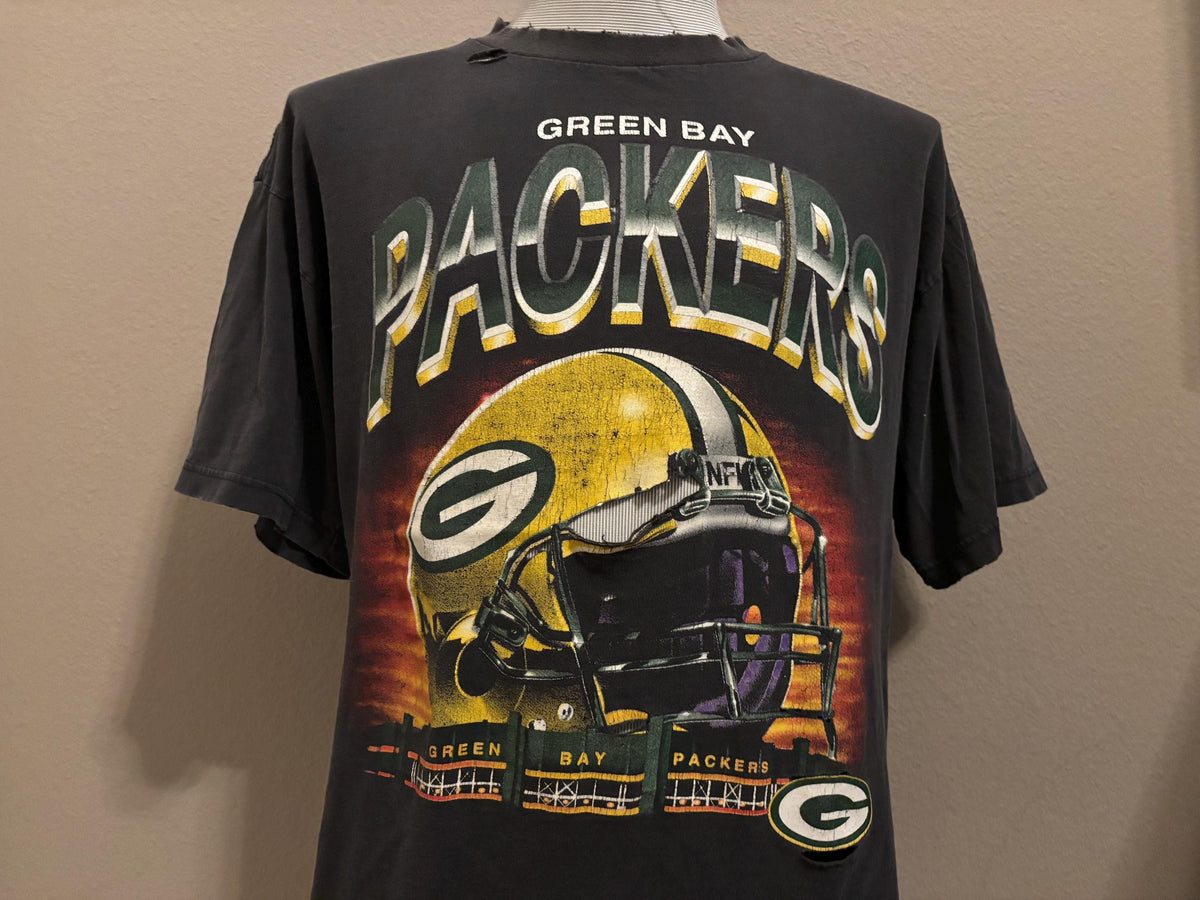 Vintage 90s Green Bay Packers Football NFL Football Helmet Tshirt XL Graphic Tee – Feel-Good Design · Top Pick For Any Outfit