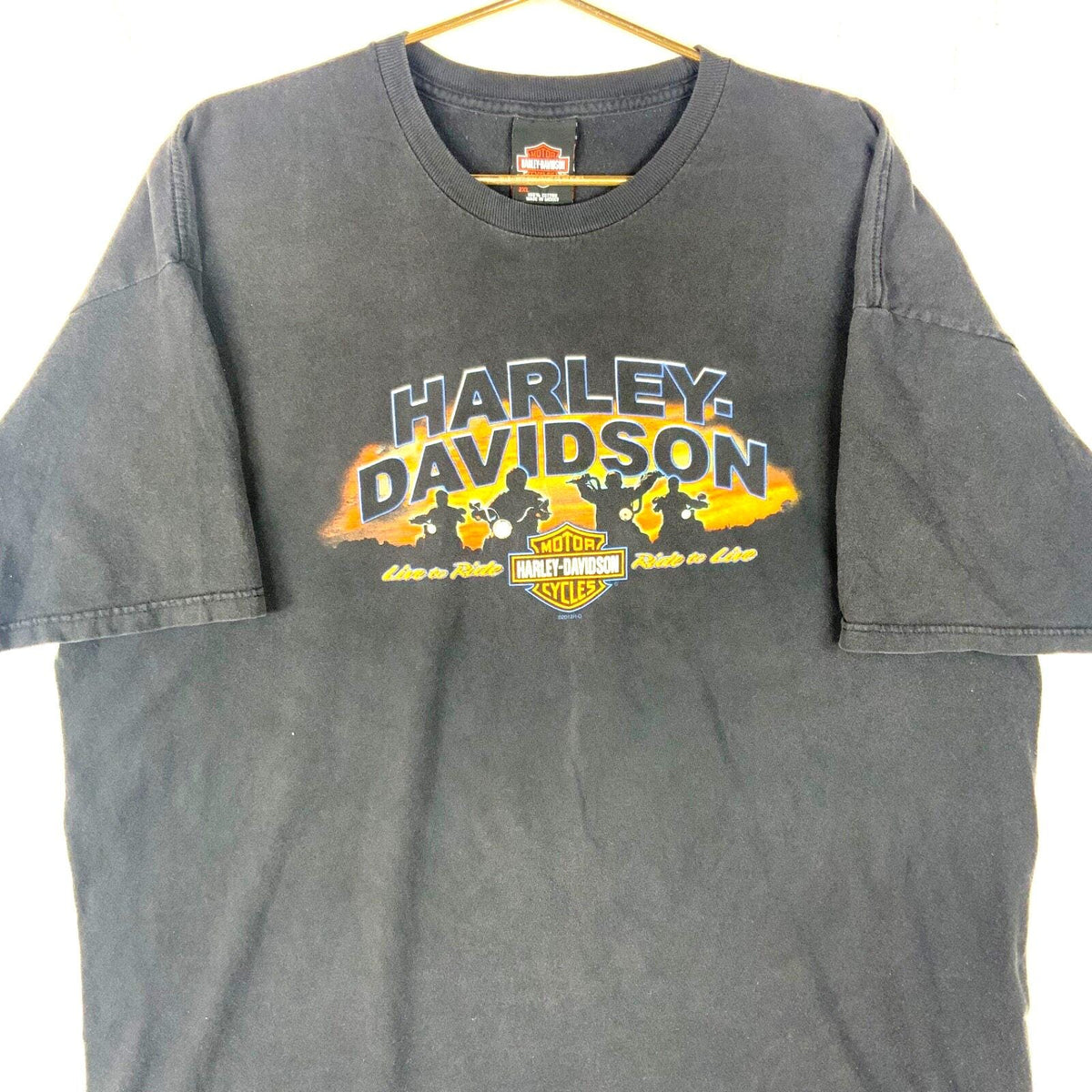 Harley Davidson Motorcycles Live to Ride TShirt 2XL Black Double Sided Graphic Tee – Cozy Vibes · Top Pick For Any Outfit