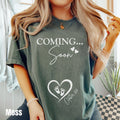 Custom Pregnancy Announcement Shirt Pregnant Mom Shirt Expecting Mom Gift Personalized Coming Soon Baby Reveal Shirt Graphic Tee – Fan Favorite · Top Pick For Any Outfit