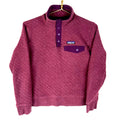 Patagonia Organic Cotton Snap T Womens Sweatshirt XS Purple Quilted Sweatshirt – Aesthetic Look · High-Quality Print