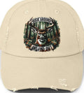 Buck around and find out distressed Cap Hunter Hat Outdoor Apparel Adventure Headwear Unisex Baseball Cap Camo Cap Buck Hunter Cap Graphic Tee – Everyday Comfort · Perfect For Daily Wear