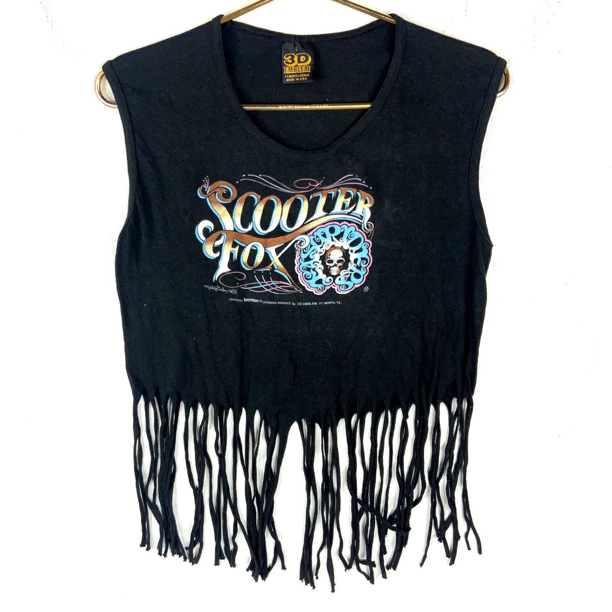 Vintage Truckers Only 3D Emblem Tank Top Women39s Large 1986 Black Tank Top – Fan Favorite · Must-Have Style