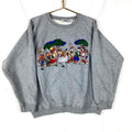 Vintage Looney Tunes Sweatshirt Crewneck Size XL Gray Embroidered Sweatshirt – Soft Feel · Must-Have Style